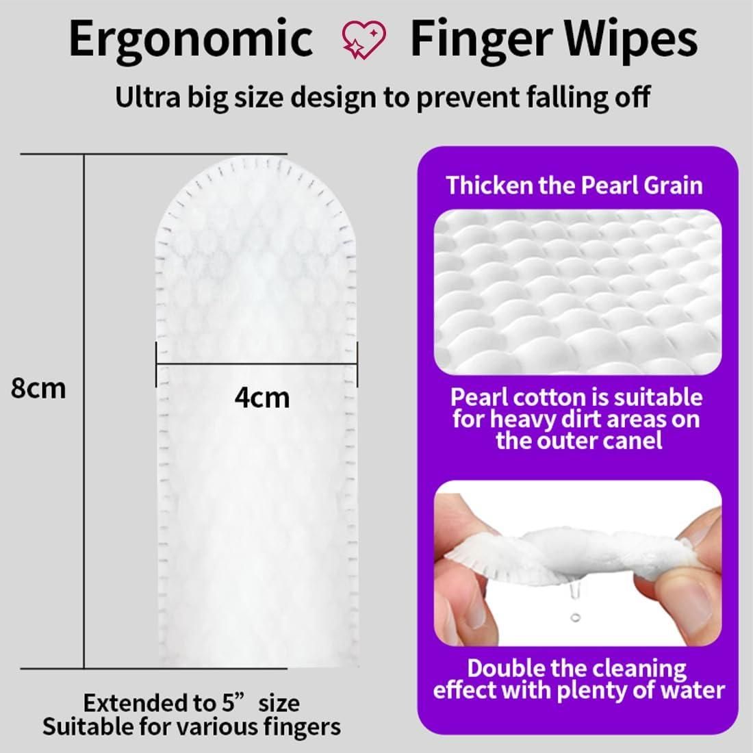 Disposable Dental Finger Wipes for Pets – 50 Count (Pack of 1)