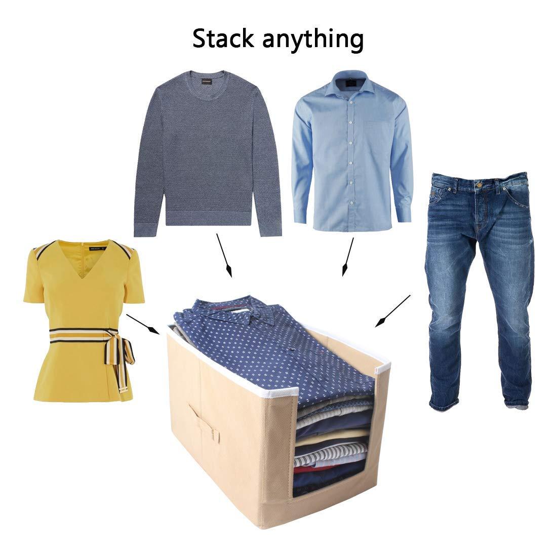Foldable Closet Organizer – Shirt & Clothing Stackers (Pack of 6)