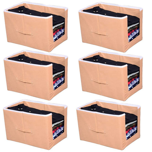 Foldable Closet Organizer – Shirt & Clothing Stackers (Pack of 6)